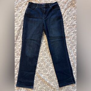 Gloria Vanderbilt Amanda Dark Wash Blue Jean Size 10 Straight Leg